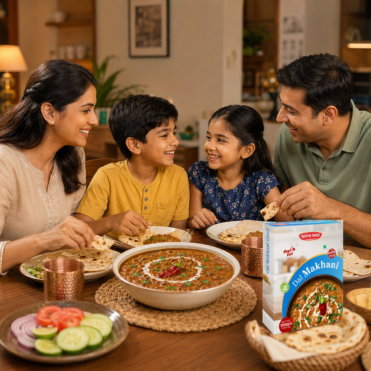 Spice Nest Dal Makhni 300g ready to eat creamy high protein meal