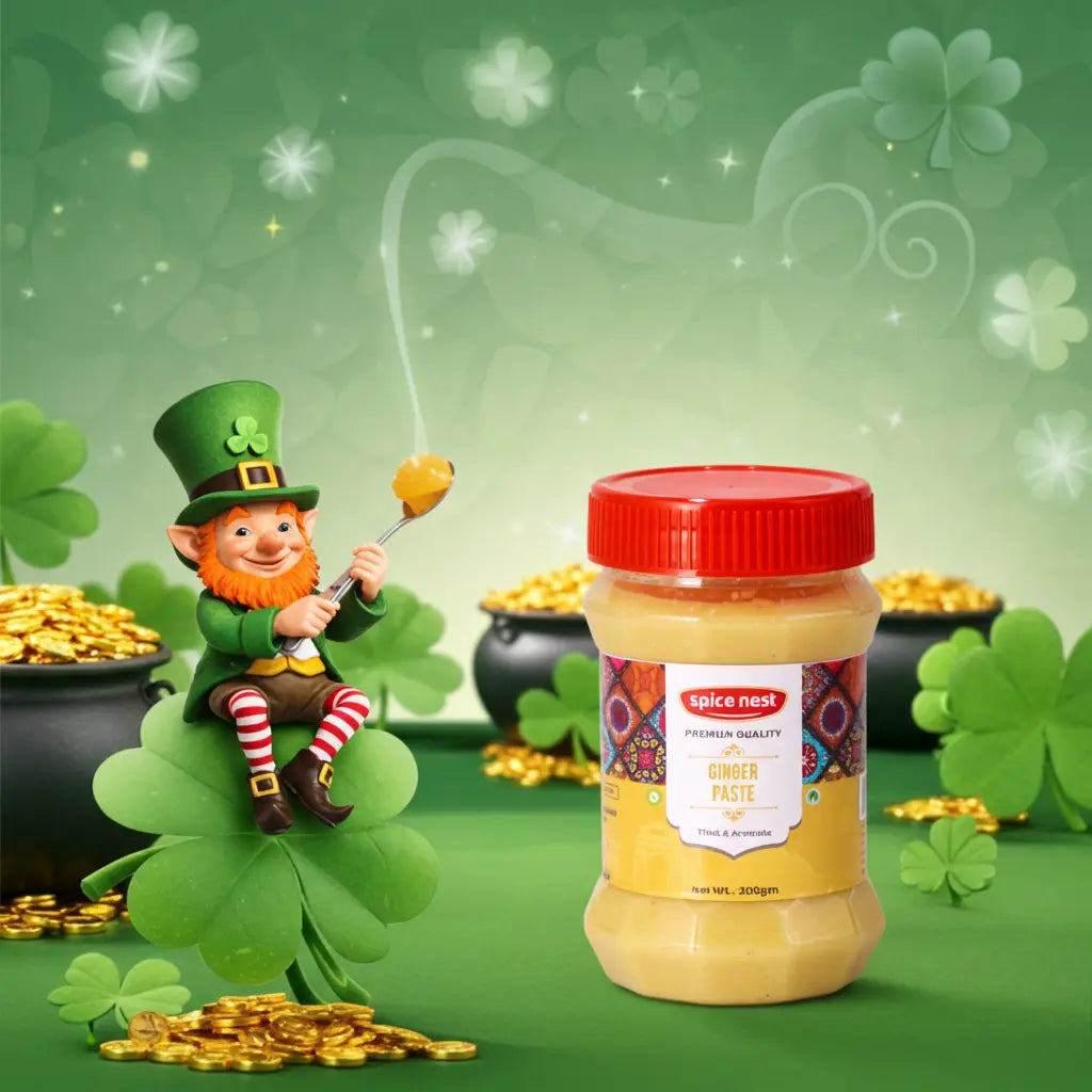 Ready to use fresh ginger paste no artificial additives natural taste