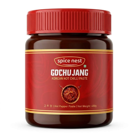 Spice Nest Korean Gochujang Chilli Paste 400g – Traditional Spicy Sauce for BBQ, Bibimbap & Tteokbokki