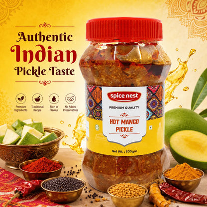 Extra spicy traditional mango pickle Spice Nest homemade aam ka achar recipe