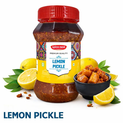 Spice Nest 1kg lemon pickle bold authentic flavors rice roti companion