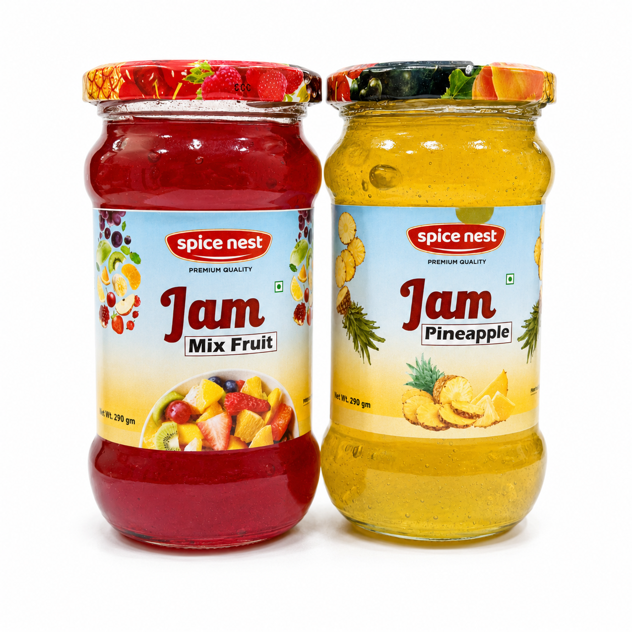 Spice Nest Mixed Fruit and Pineapple Jam Combo pack breakfast spread