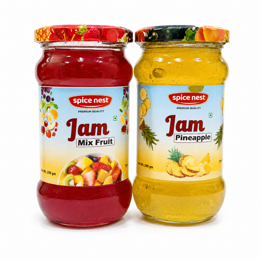 Spice Nest Mixed Fruit and Pineapple Jam Combo pack breakfast spread