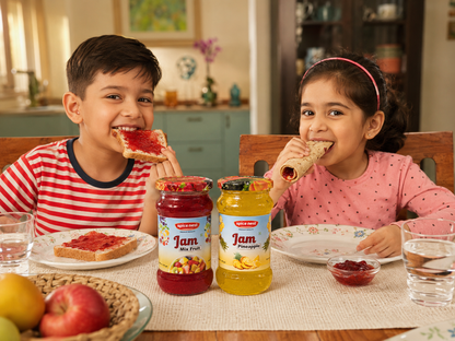 Delicious mixed fruit pineapple jam combo 370g jars India