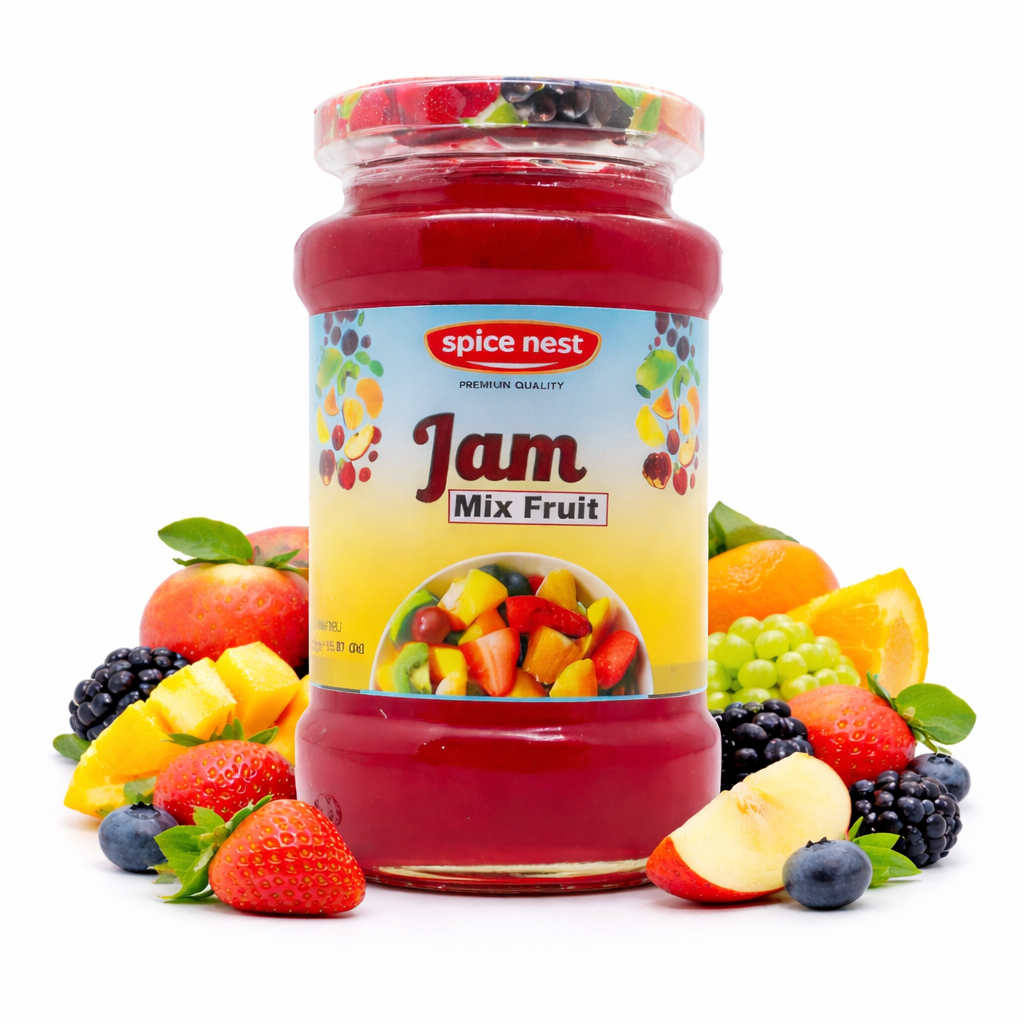 Delicious mix fruit jam perfect for family breakfast