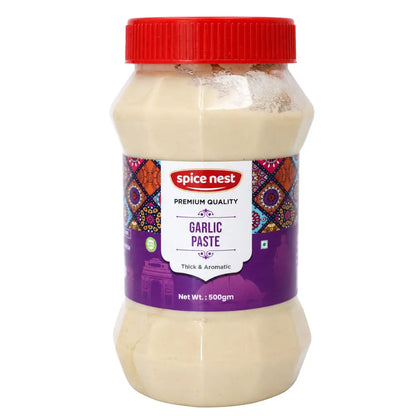Spice Nest Fresh Garlic Paste ready to use for cooking jar