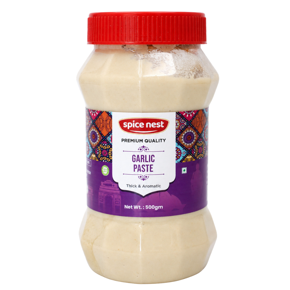Spice Nest Fresh Garlic Paste ready to use for cooking jar