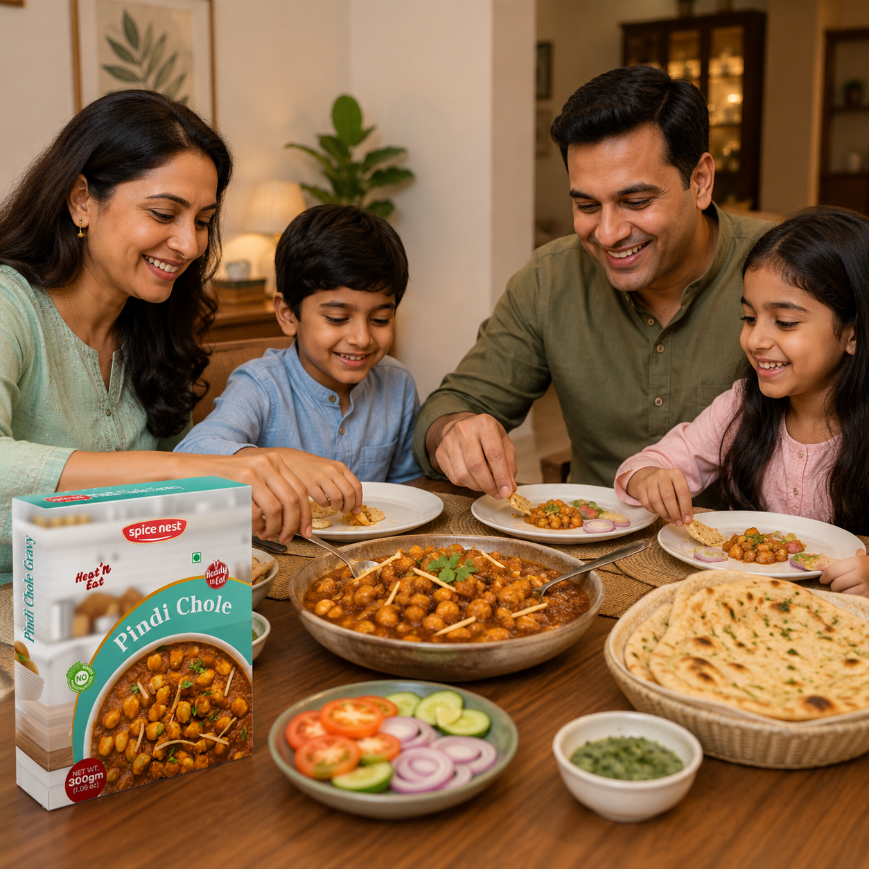 Spice Nest branded Punjabi Pindi Chhole authentic flavor quick meal 300g
