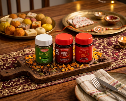 Rishto Me Double Tadka – Raksha Bandhan Chilli Oil Combo (Set of 3)