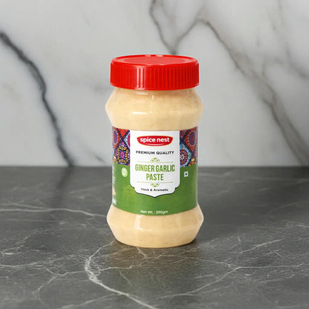 Ready to use adrak lahsun paste authentic Indian cooking essential
