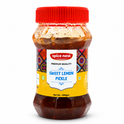 Spice Nest Sweet Lemon Pickle authentic homemade taste in PET jar