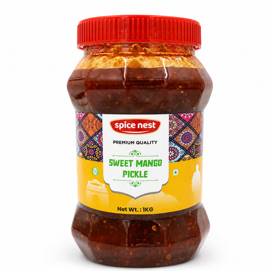 Spice Nest Sweet Mango Pickle – Homemade Style, Authentic Indian Taste (200g, 500g, 1kg)